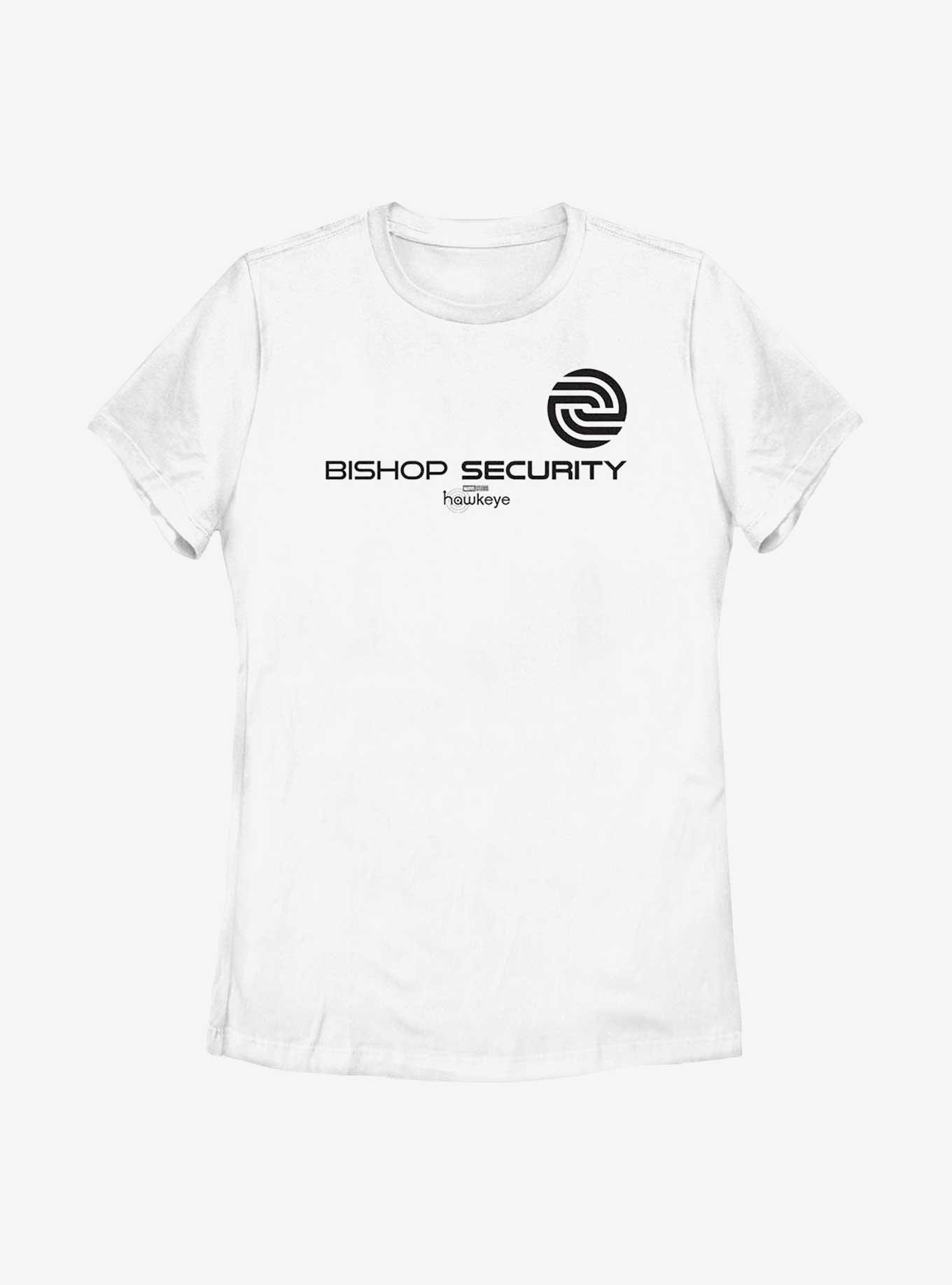 Marvel Hawkeye Bishop Security Logo Womens T-Shirt, , hi-res