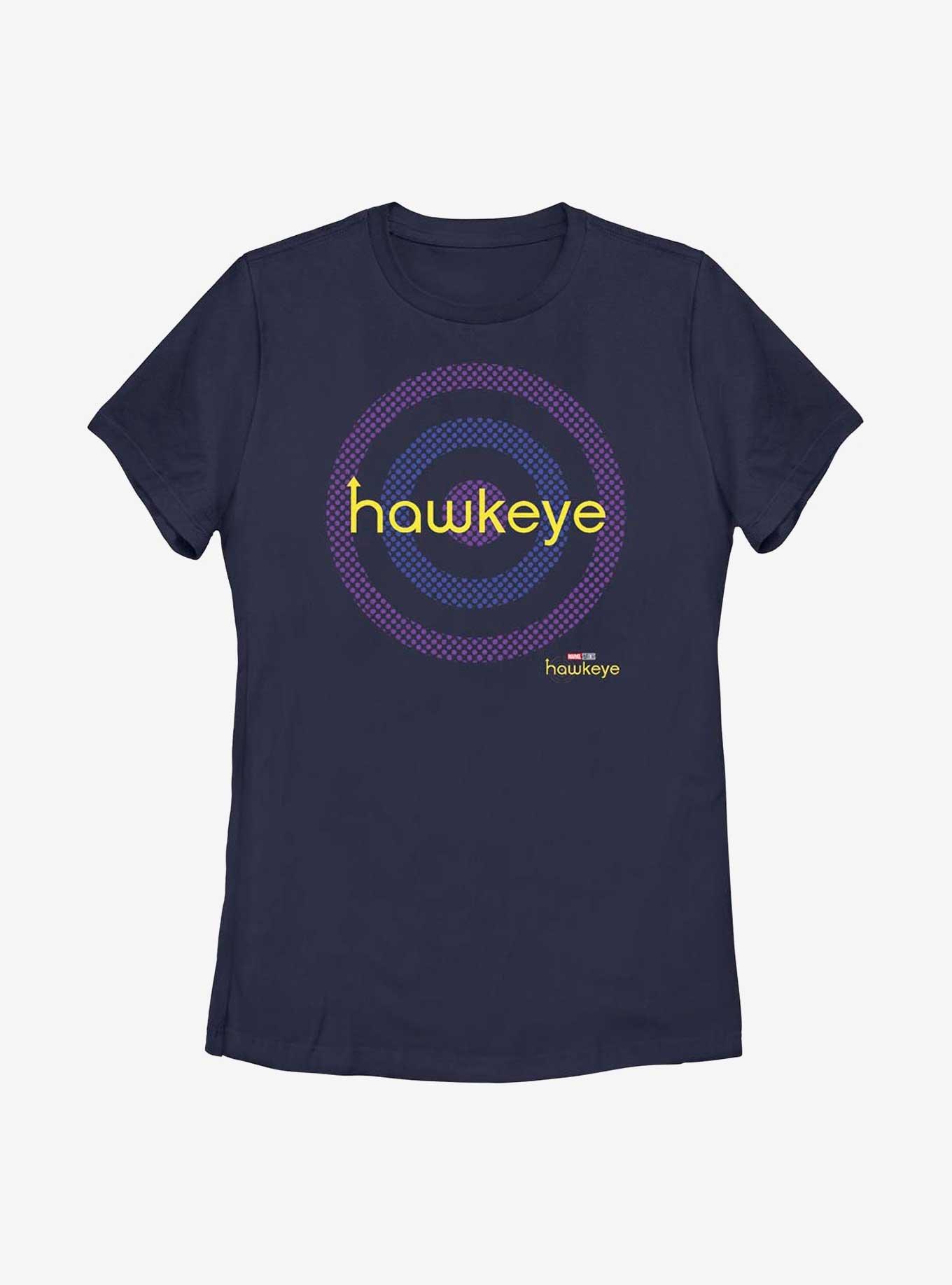Marvel Hawkeye Bullseye Target Logo Womens T-Shirt, NAVY, hi-res