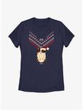 Marvel Hawkeye Cat Sweater Pattern Womens T-Shirt, NAVY, hi-res