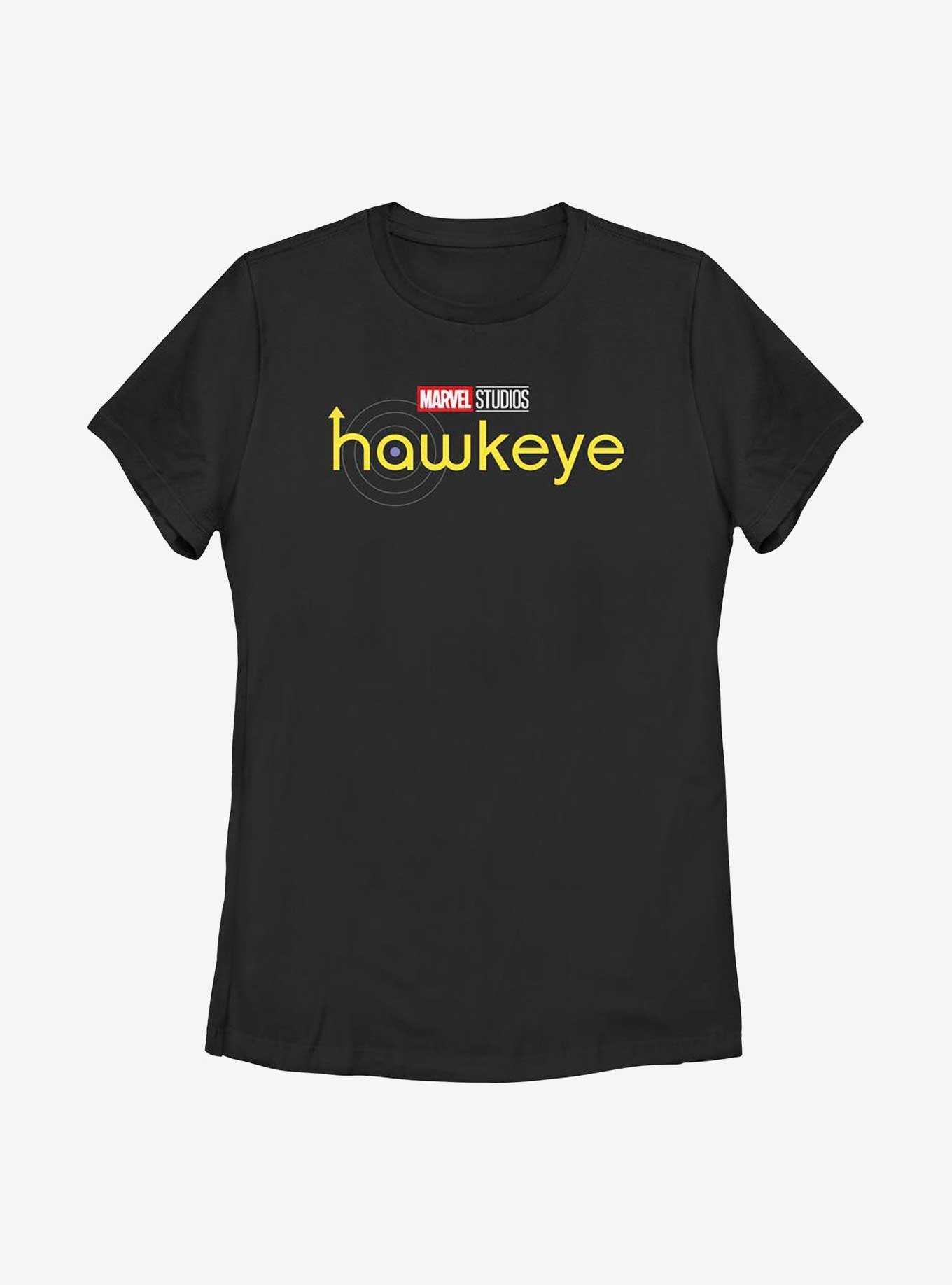 Marvel Hawkeye Logo Yellow Womens T-Shirt, , hi-res