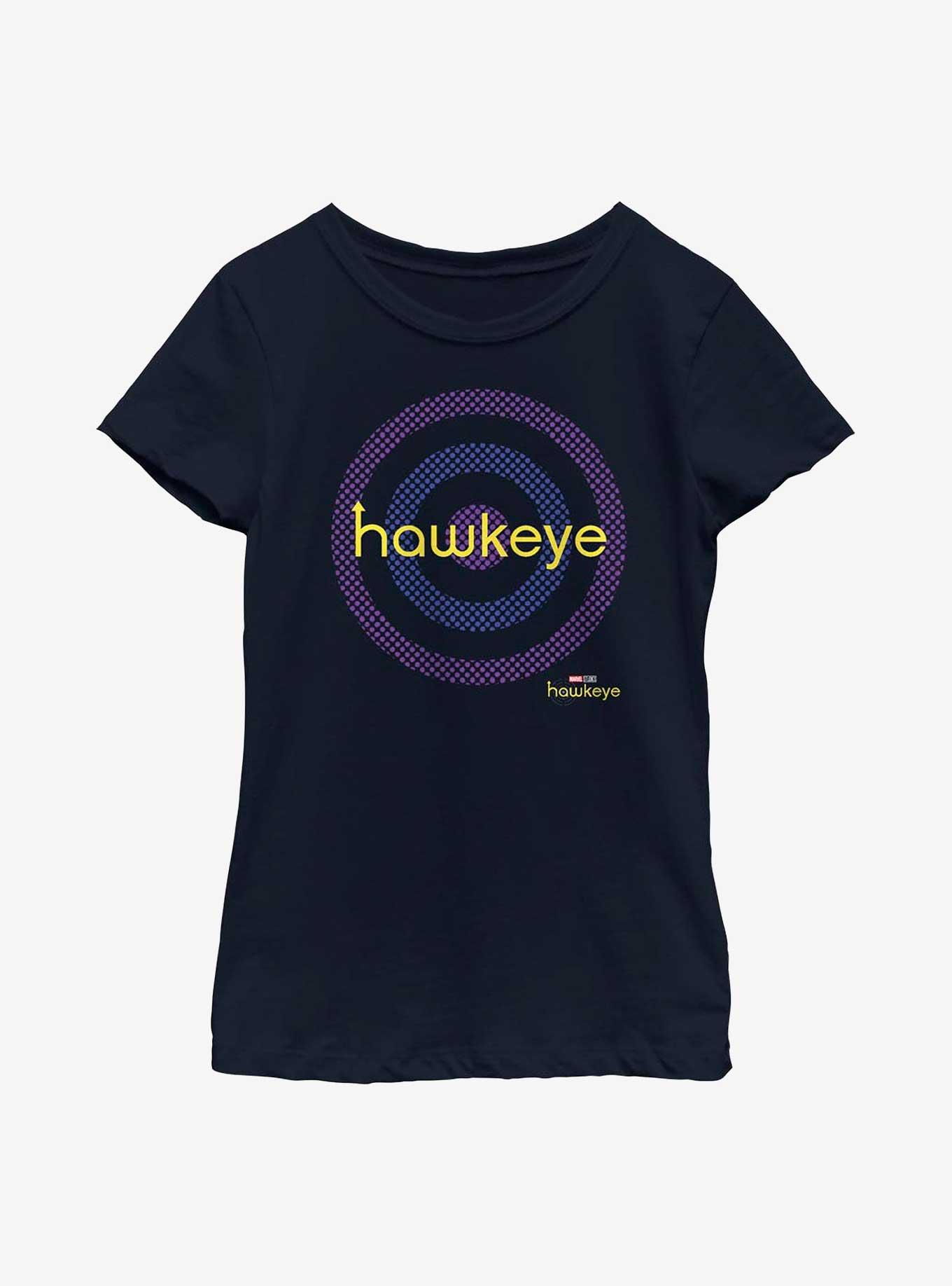 Marvel Hawkeye Bullseye Target Logo Youth Girls T-Shirt, , hi-res