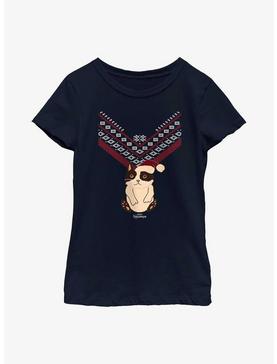 Marvel Hawkeye Cat Sweater Pattern Youth Girls T-Shirt, , hi-res