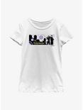 Marvel Hawkeye City Stencil Graphic Youth Girls T-Shirt, WHITE, hi-res