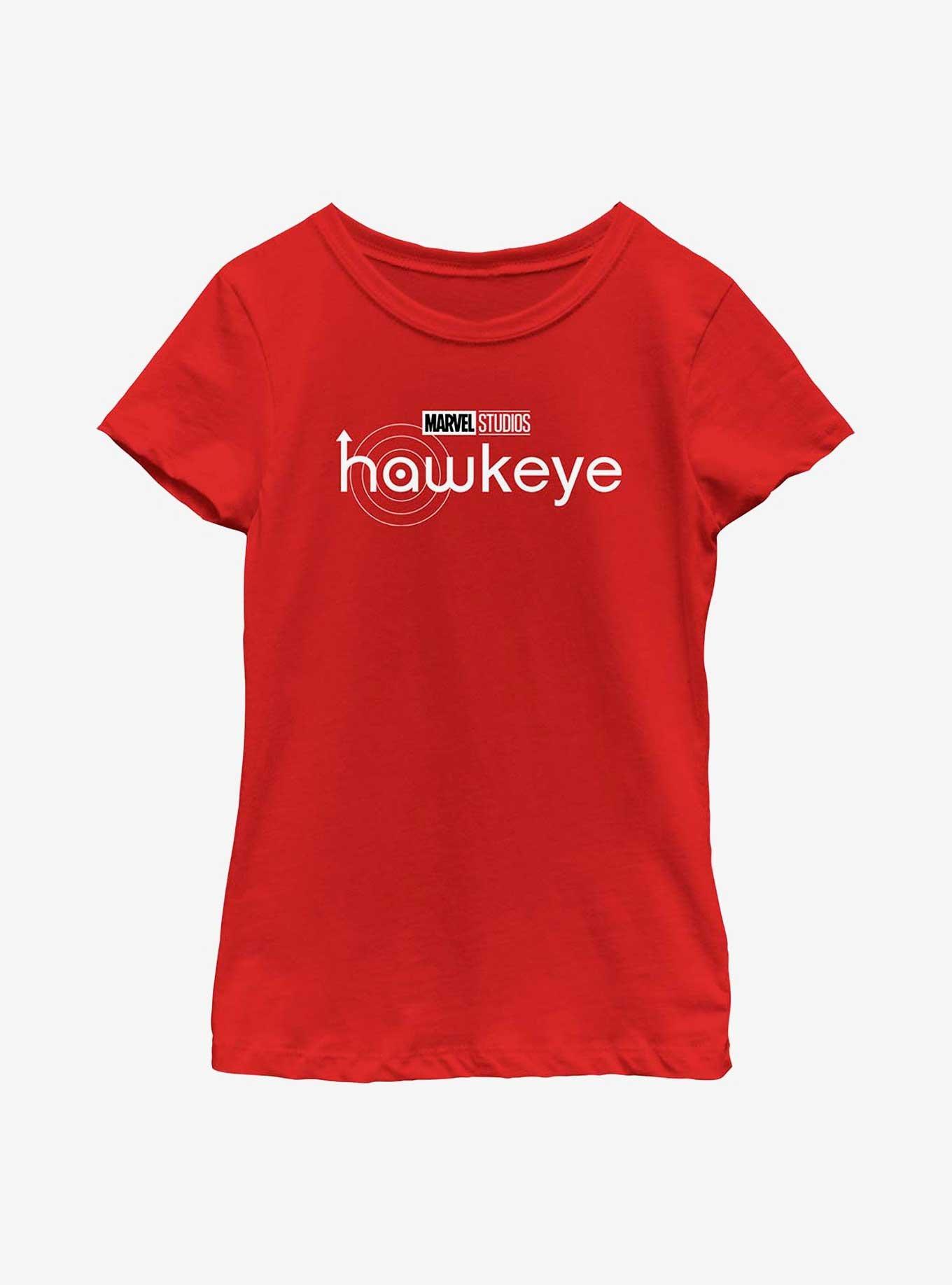 Marvel Hawkeye White Logo Youth Girls T-Shirt, , hi-res