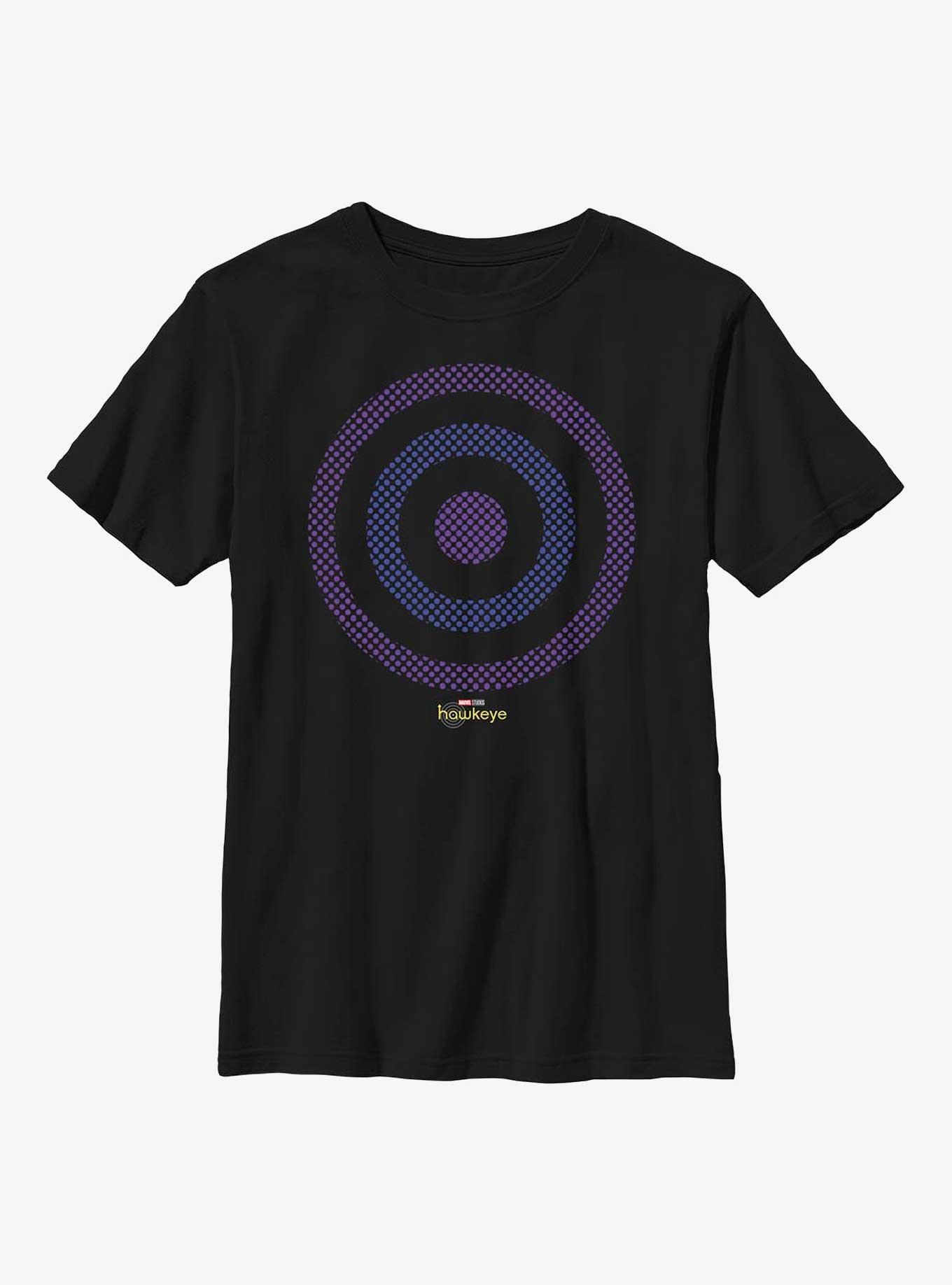 Marvel Hawkeye Bullseye Icon Youth T-Shirt, BLACK, hi-res