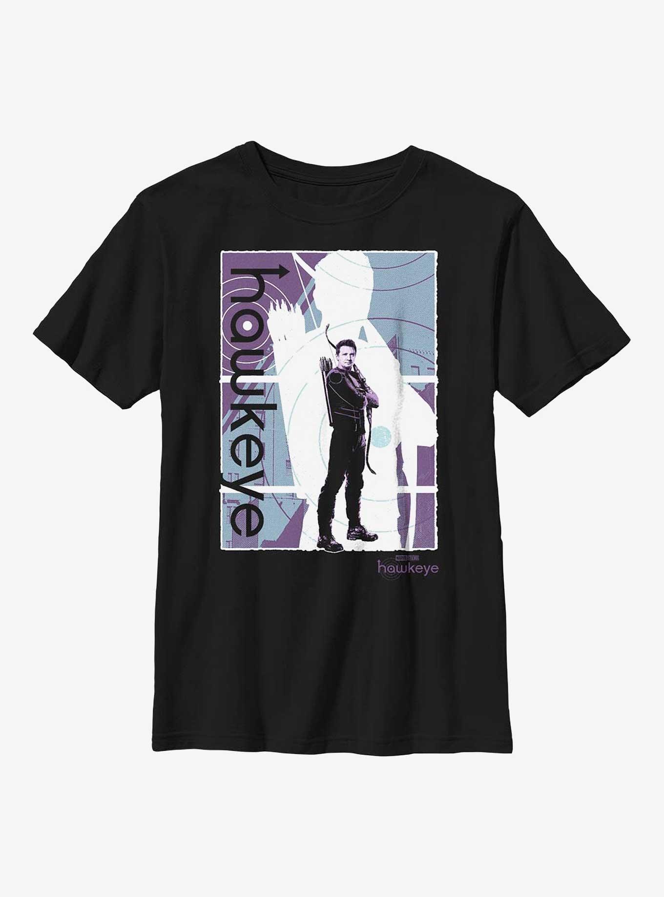 Marvel Hawkeye Pop Poster Youth T-Shirt, BLACK, hi-res