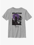 Marvel Hawkeye Moon Skyline Youth T-Shirt, ATH HTR, hi-res