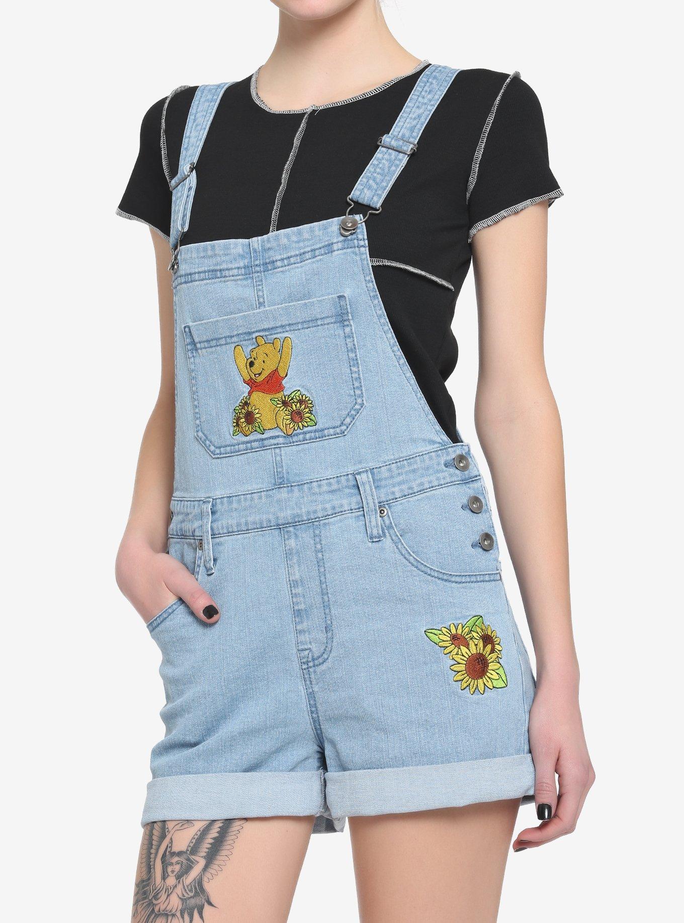 Disney Winnie The Pooh Sunflowers Shortalls, MULTI, hi-res
