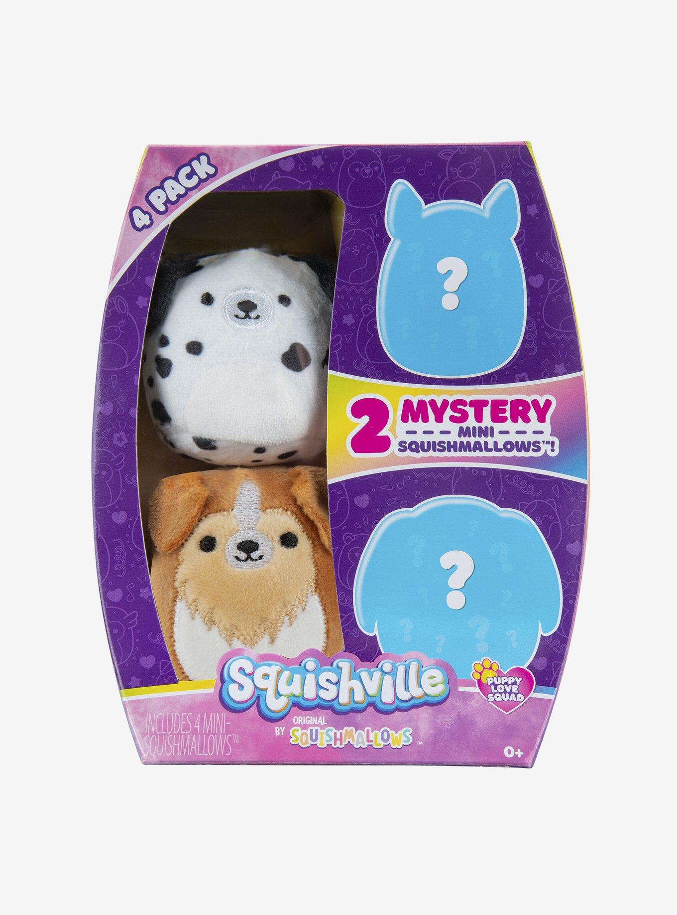 Squishmallows Squishville Mystery Puppy Love Squad 4 Pack, , hi-res