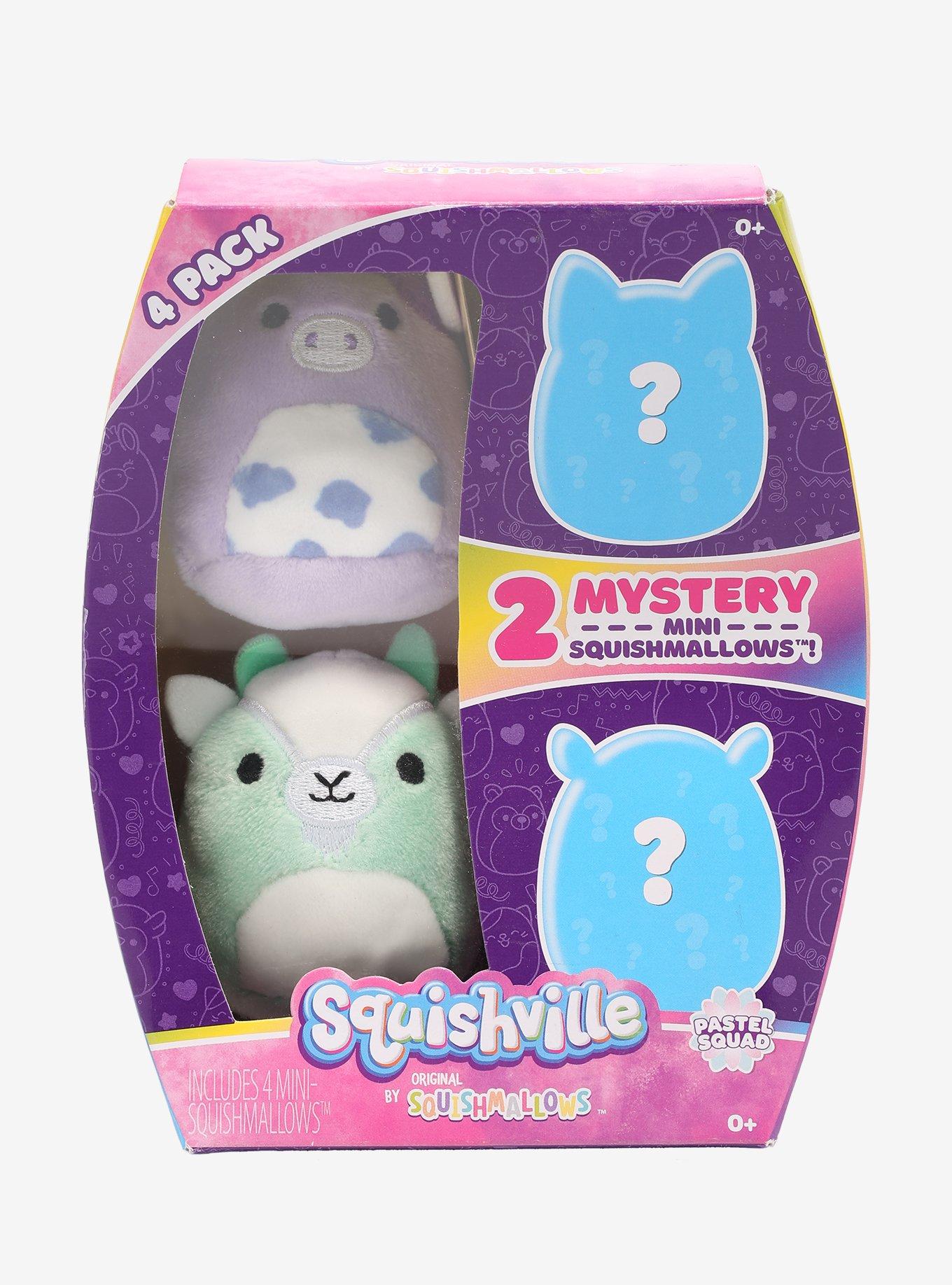 Squishmallows Squishville Pastel Squad 4 Pack, , hi-res