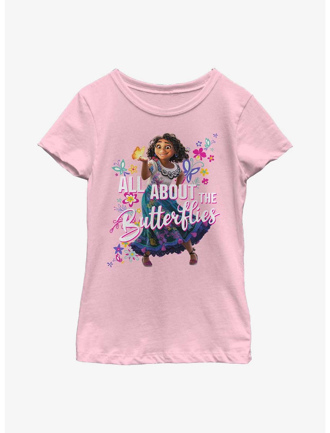 Disney Encanto All Butterflies Youth Girls T-Shirt, PINK, hi-res