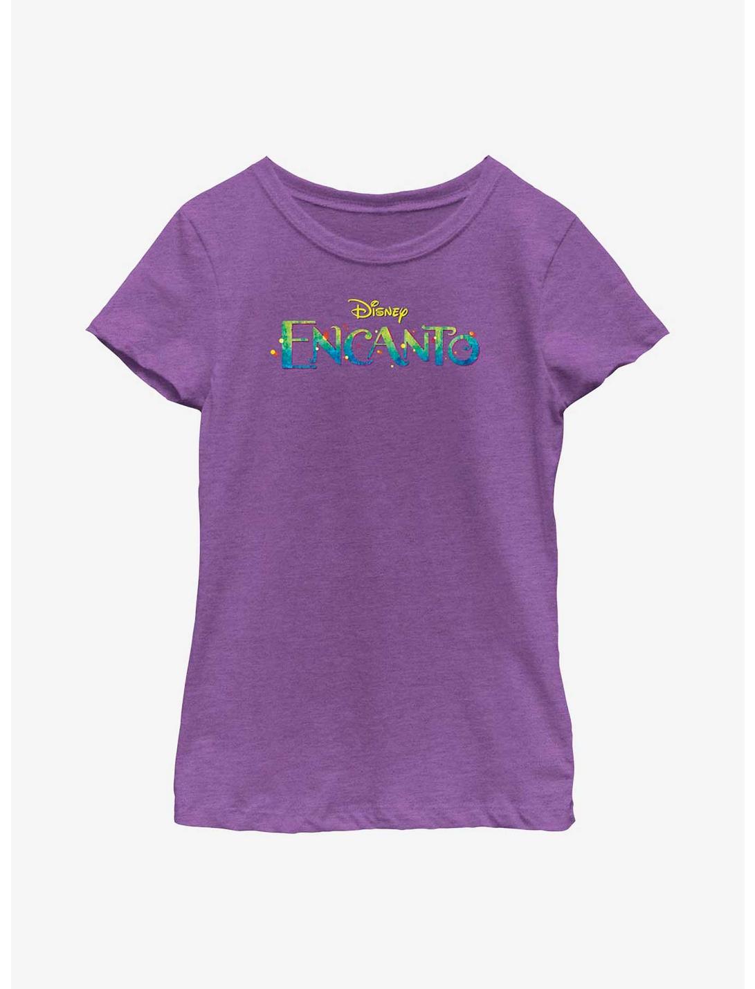Disney Encanto Color Logo Youth Girls T-Shirt, PURPLE BERRY, hi-res