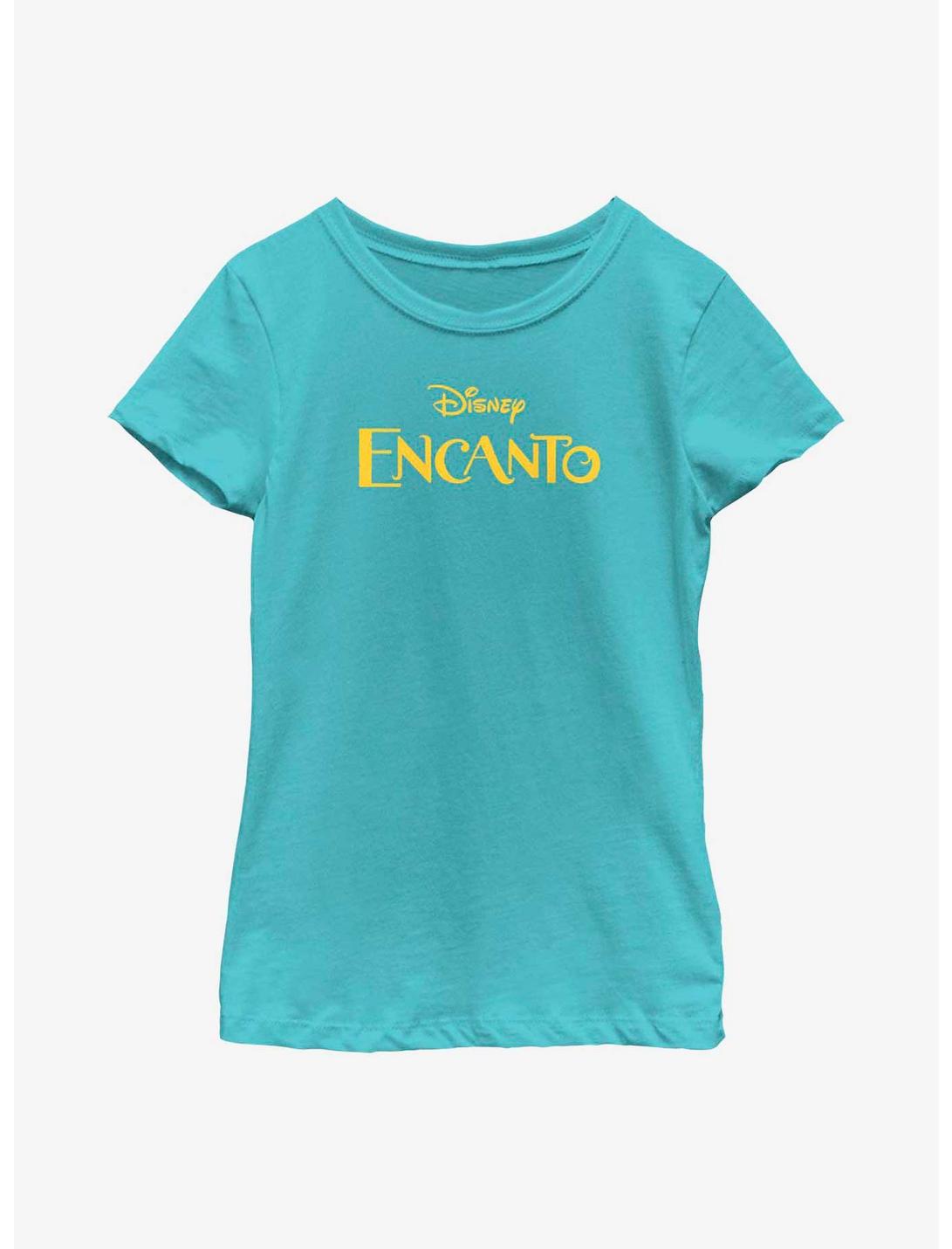 Plus Size Disney Encanto Flat Logo Youth Girls T-Shirt, TAHI BLUE, hi-res