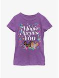 Disney Encanto Magic Awaits Youth Girls T-Shirt, PURPLE BERRY, hi-res