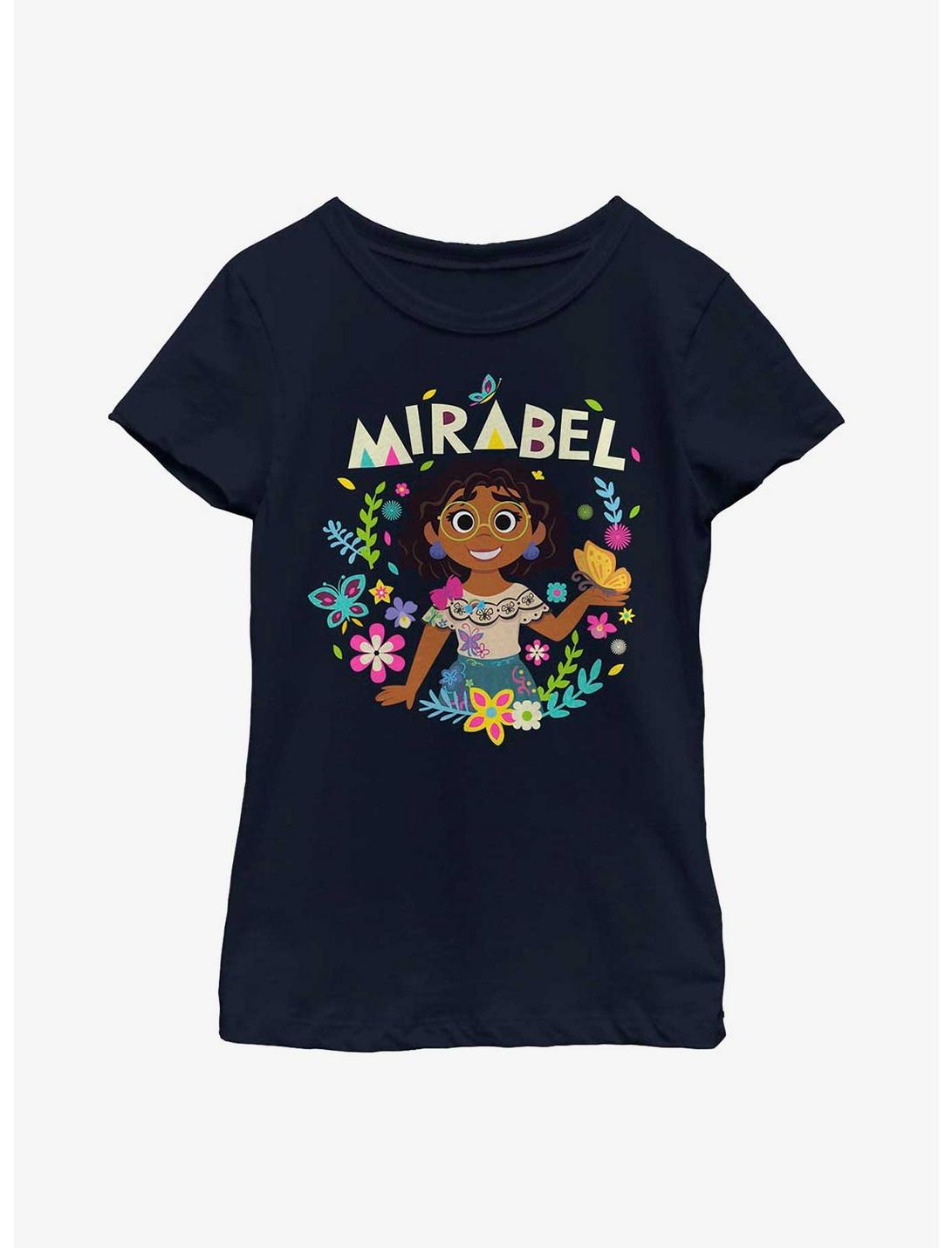 Disney Encanto Mirabel Youth Girls T-Shirt, NAVY, hi-res