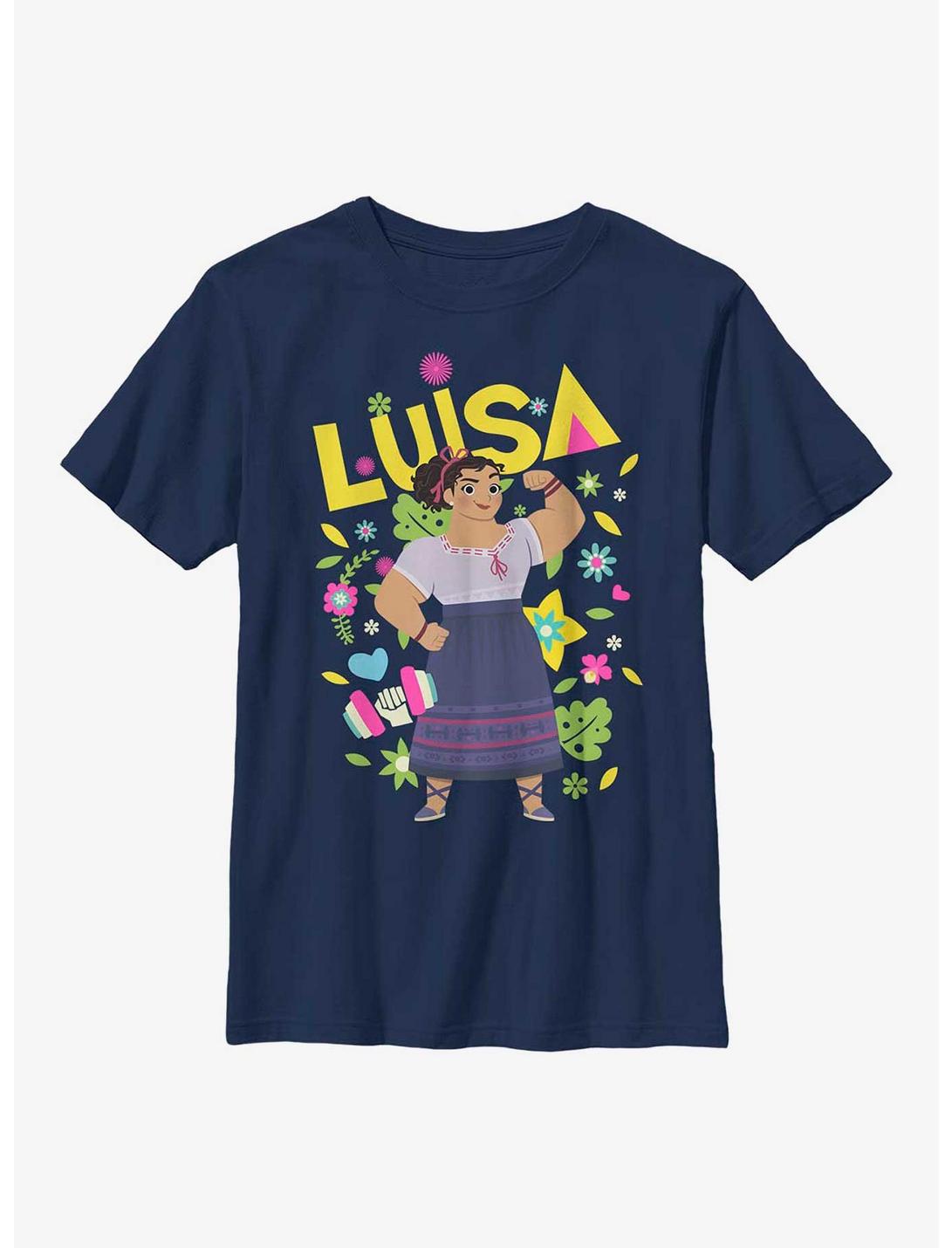 Disney Encanto Cutout Luisa Youth T-Shirt, NAVY, hi-res