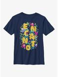 Plus Size Disney Encanto Flower Arrangement Youth T-Shirt, NAVY, hi-res