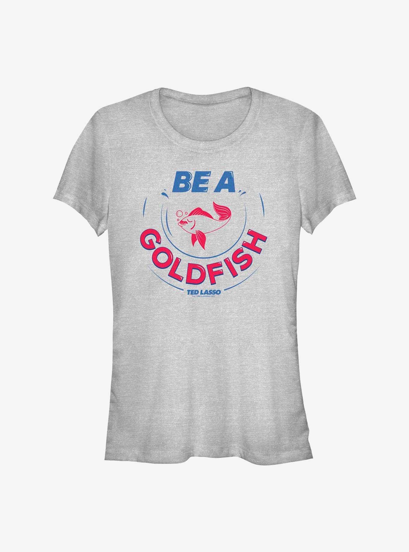 Ted Lasso Be A Goldfish Girls T-Shirt, ATH HTR, hi-res