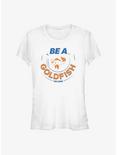 Ted Lasso Be A Goldfish Alt Girls T-Shirt, WHITE, hi-res