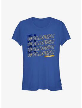 Ted Lasso Be A Goldfish Stack Girls T-Shirt, ROYAL, hi-res