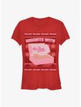 Ted Lasso Biscuits Ugly Sweater Girls T-Shirt, RED, hi-res