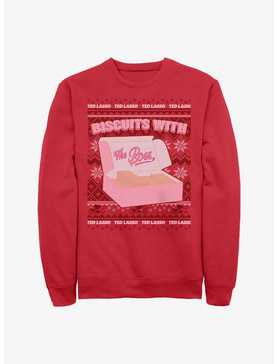 Ted Lasso Biscuits Ugly Sweater Sweatshirt, RED, hi-res