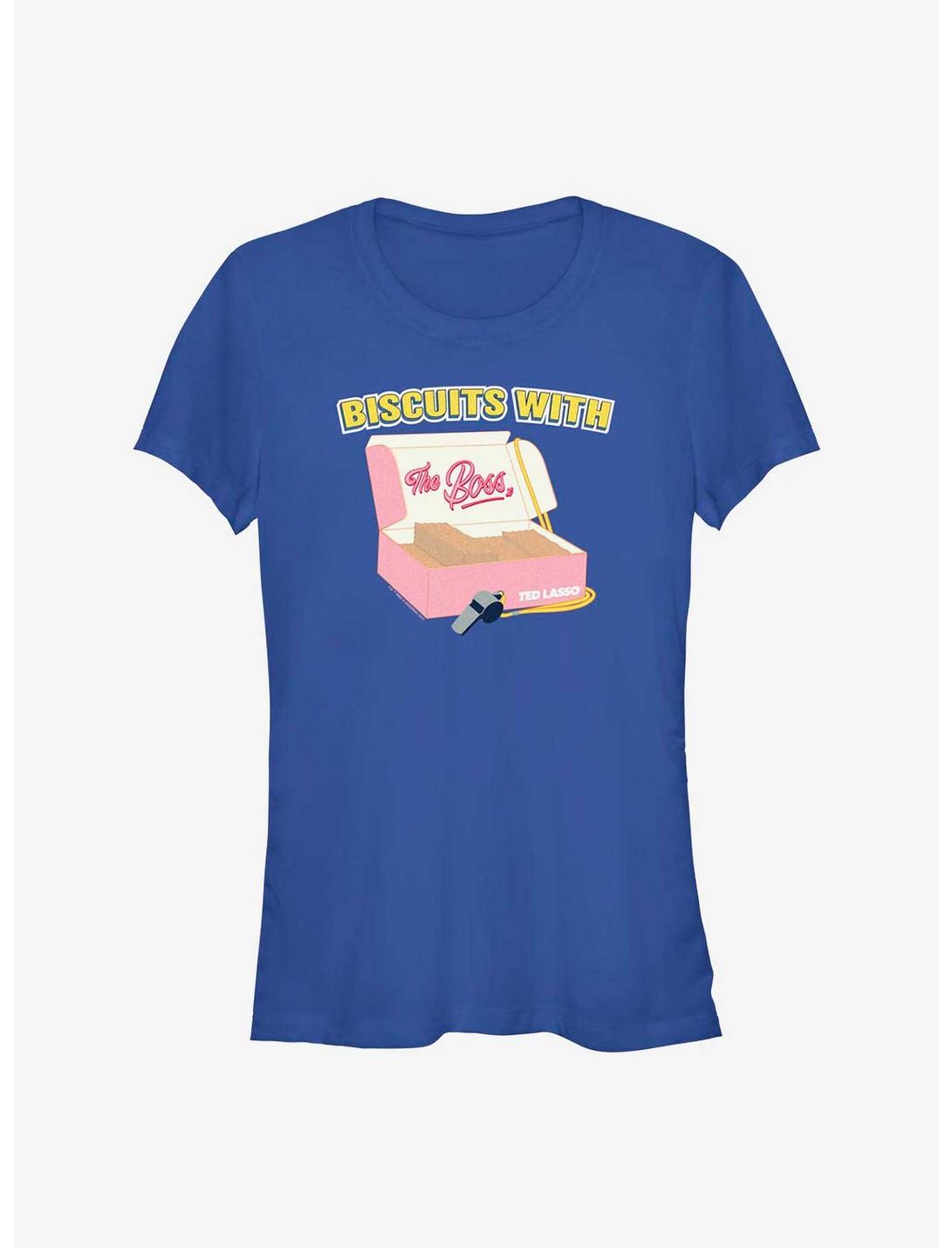 Ted Lasso Biscuits With The Boss Girls T-Shirt, ROYAL, hi-res
