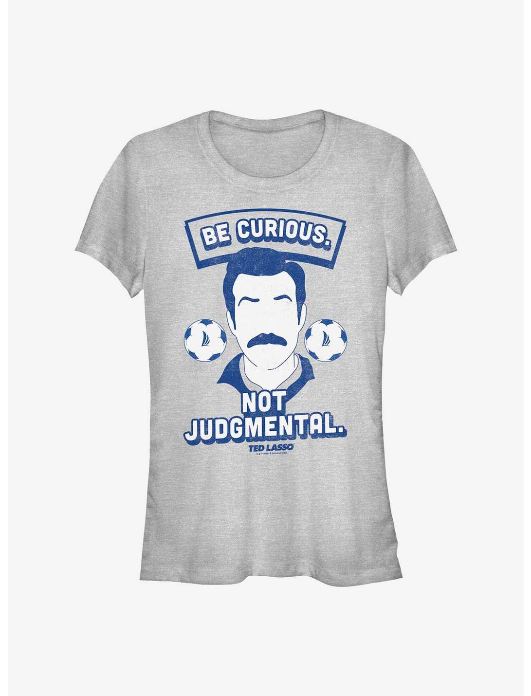 Ted Lasso Curious Not Judgmental Girls T-Shirt, ATH HTR, hi-res