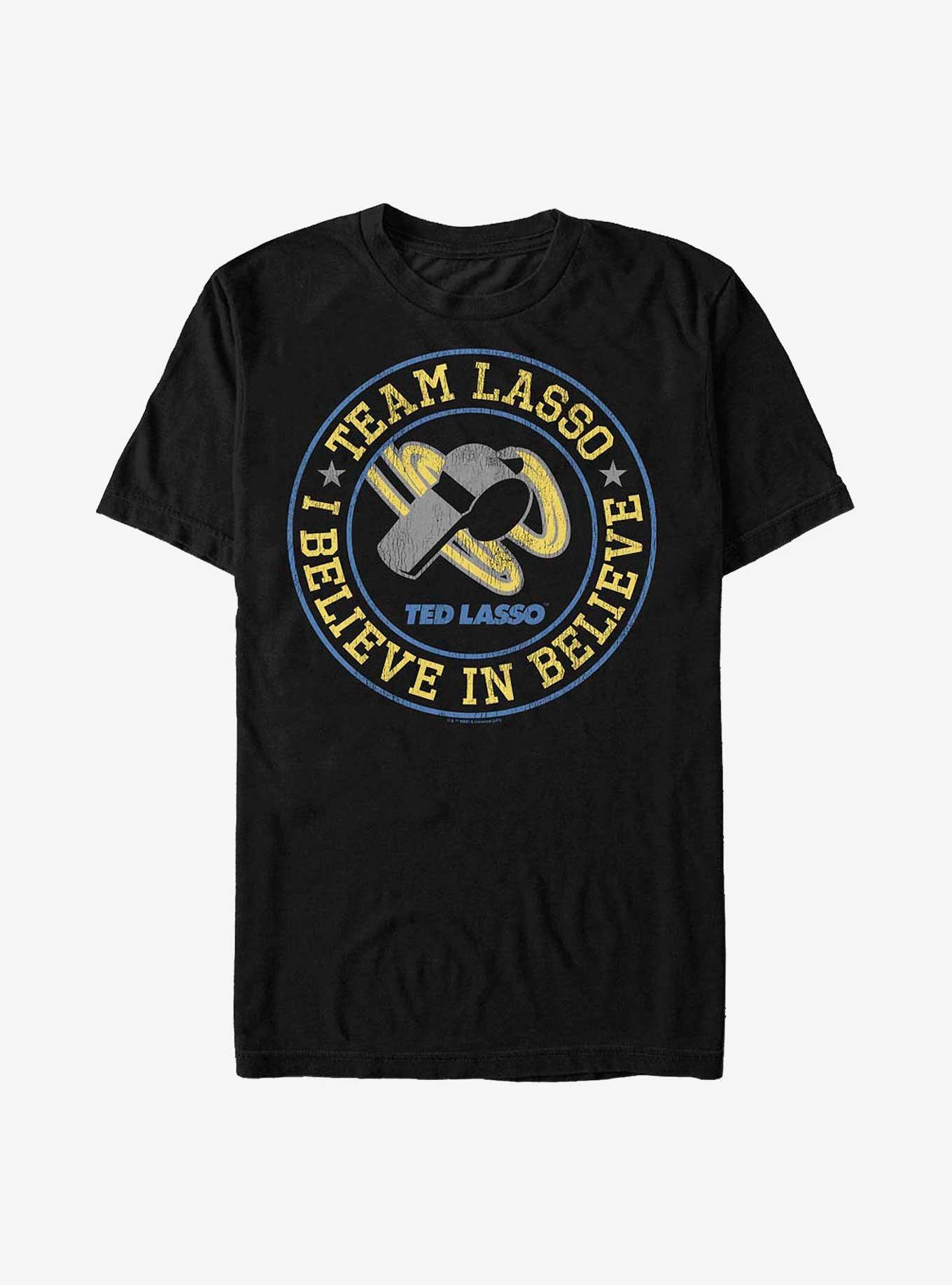 Ted Lasso Believe Whistle T-Shirt, BLACK, hi-res