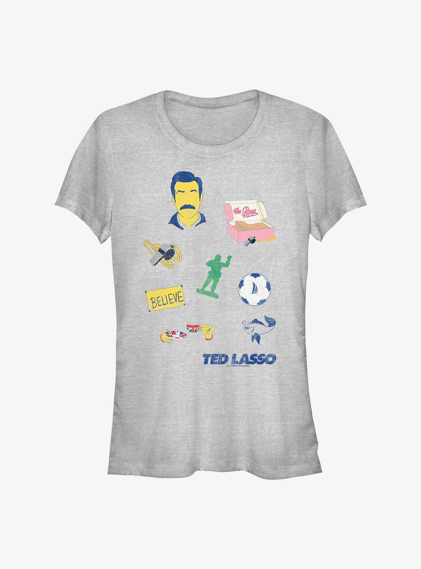 Ted Lasso Icons Girls T-Shirt, ATH HTR, hi-res