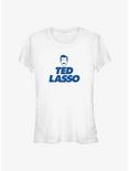 Ted Lasso Face Lockup Girls T-Shirt, WHITE, hi-res