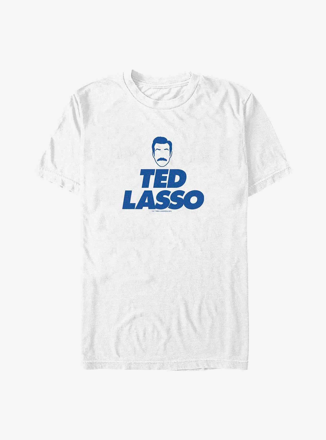 Ted Lasso Face Lockup T-Shirt, WHITE, hi-res