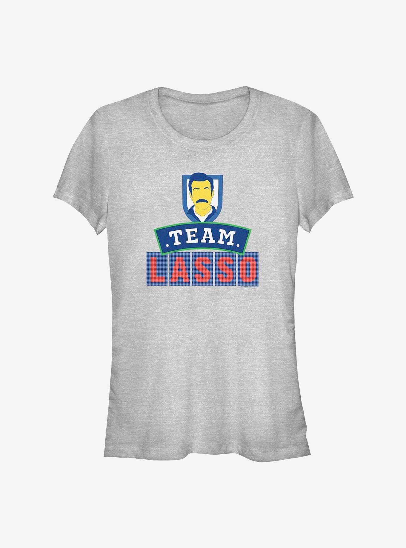 Ted Lasso Team Lasso Shield Girls T-Shirt, ATH HTR, hi-res
