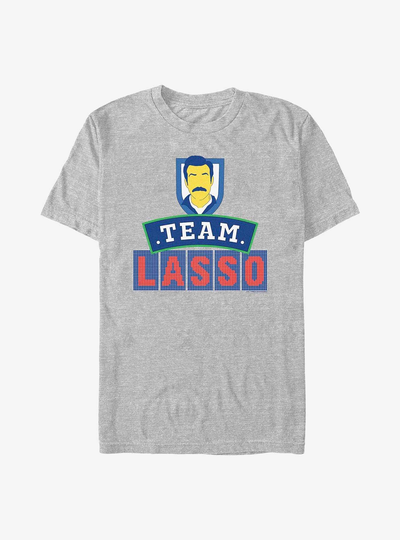 Ted Lasso Team Lasso Shield T-Shirt, ATH HTR, hi-res