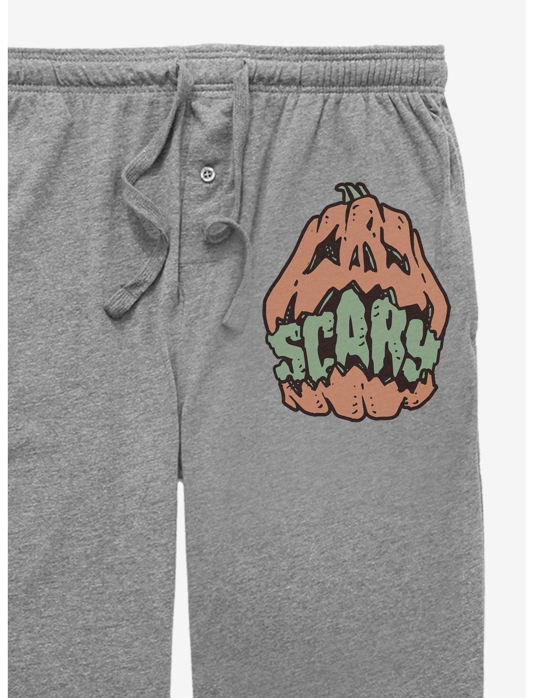 Halloween Scary Jack-O-Lantern Pajama Pants, GRAPHITE HEATHER, hi-res