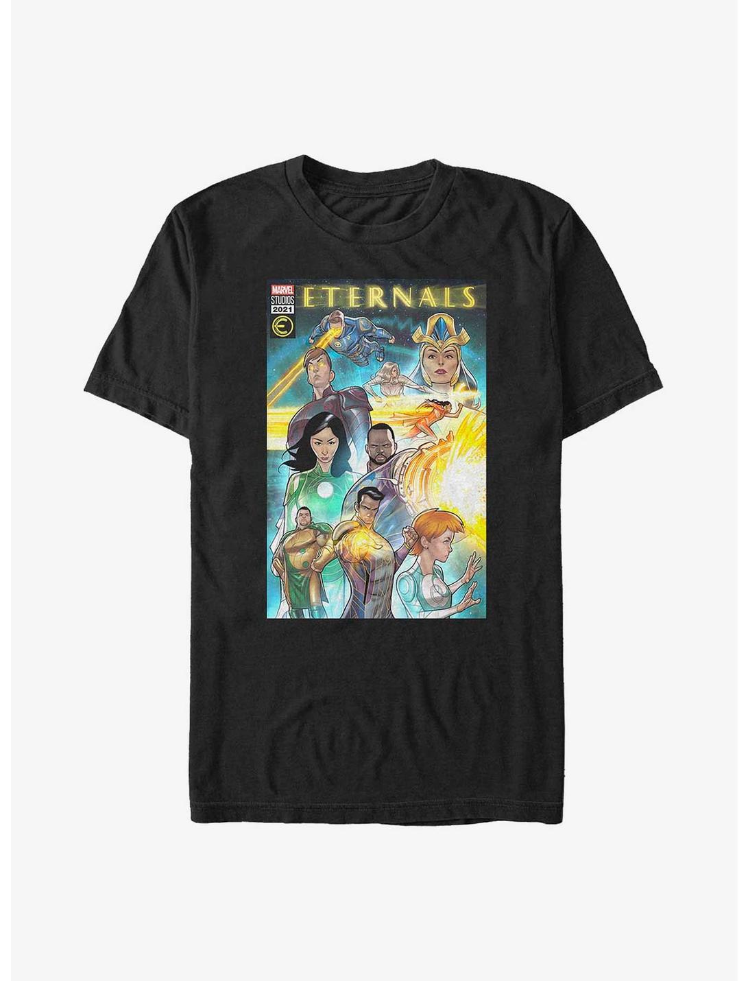 Marvel The Eternals Comic Book Cover T-Shirt, BLACK, hi-res