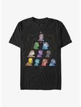 Marvel The Eternals Silhouette Pyramid Heads T-Shirt, BLACK, hi-res