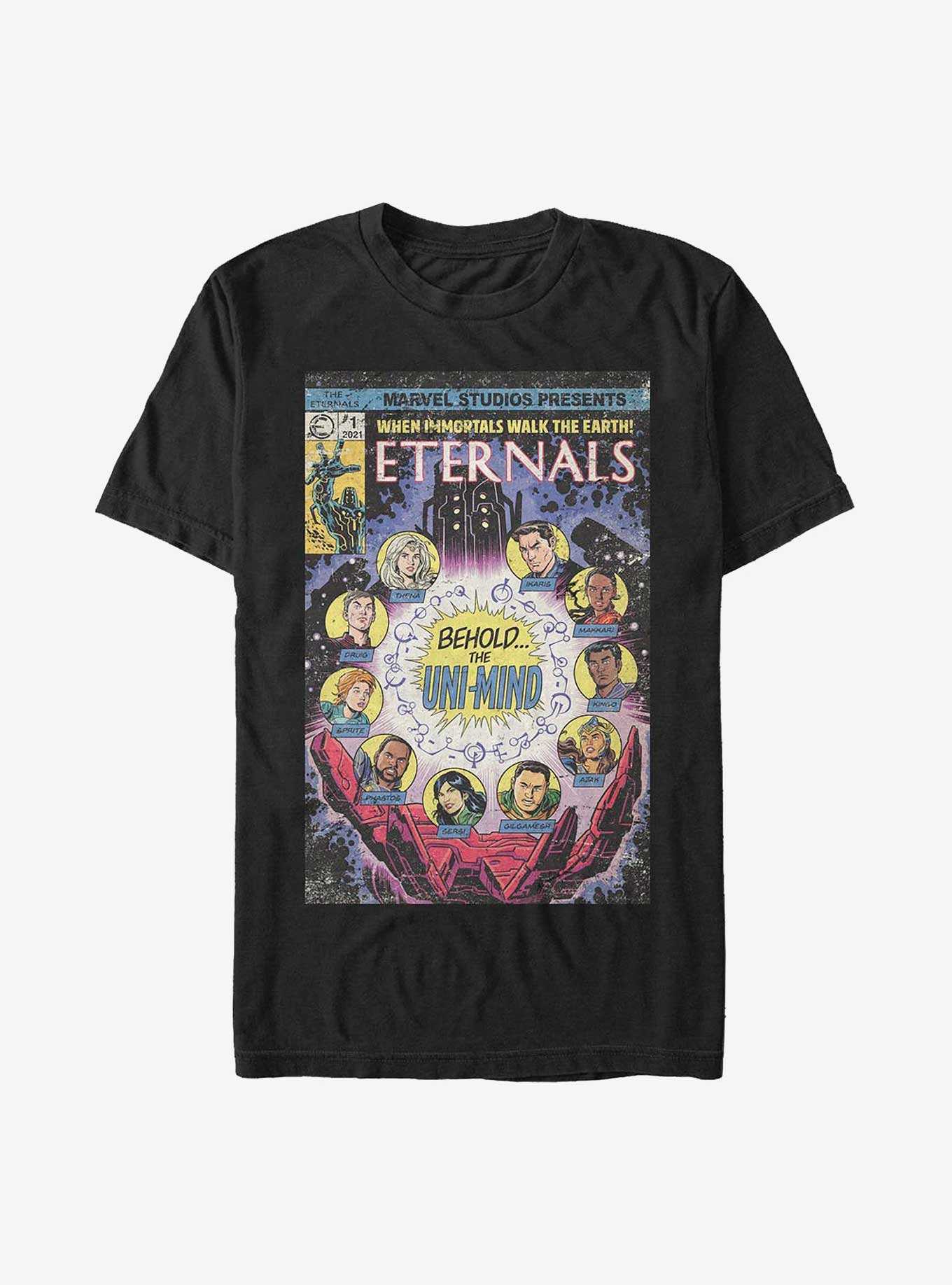Marvel The Eternals Old-School Comic Book Cover T-Shirt, , hi-res