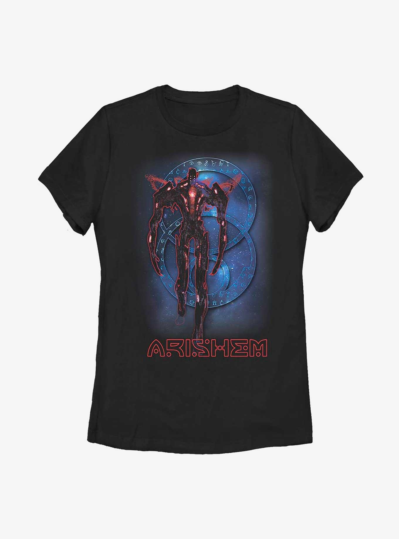 Marvel The Eternals Arishem Blueprint Womens T-Shirt, BLACK, hi-res