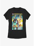 Marvel The Eternals Comic Book Cover Womens T-Shirt, BLACK, hi-res