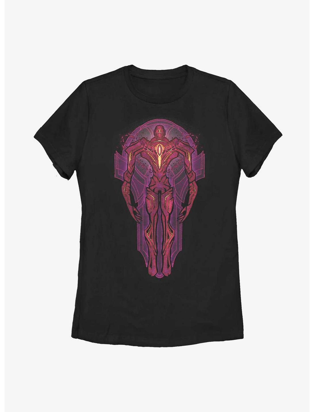 Marvel The Eternals Stained Glass Celestial Womens T-Shirt, BLACK, hi-res