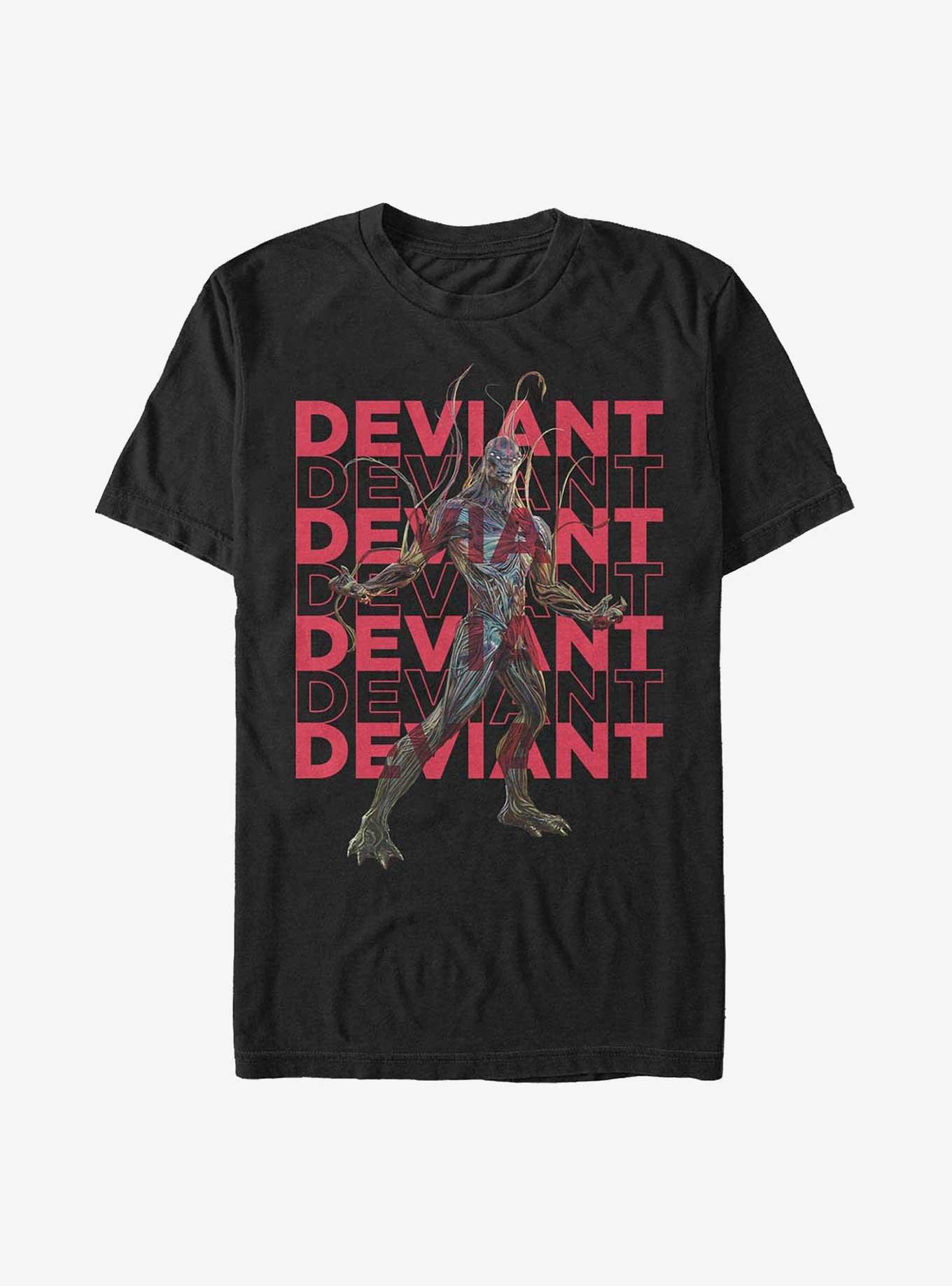 Marvel Eternals Kro Deviant Repeating T-Shirt, BLACK, hi-res