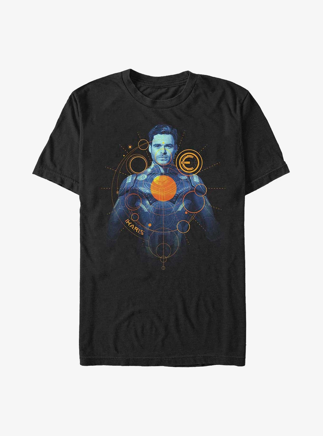 Marvel Eternals Ikaris Blueprint T-Shirt, BLACK, hi-res