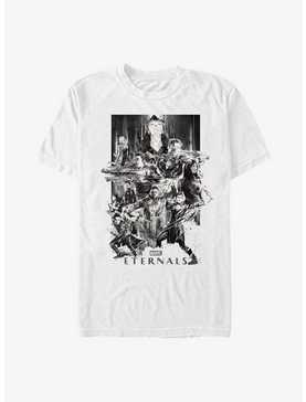 Marvel Eternals Black & White Paint Splatter Poster T-Shirt, , hi-res