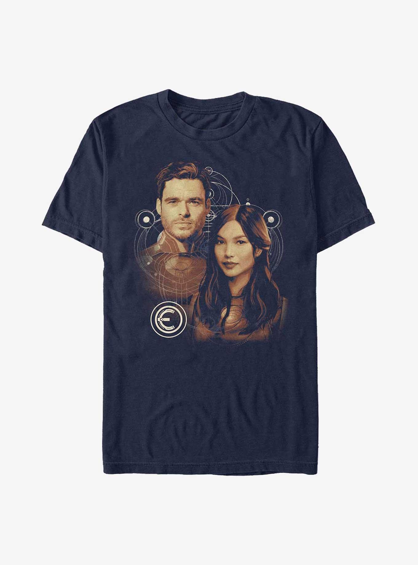 Marvel Eternals Sersi & Ikaris T-Shirt, NAVY, hi-res