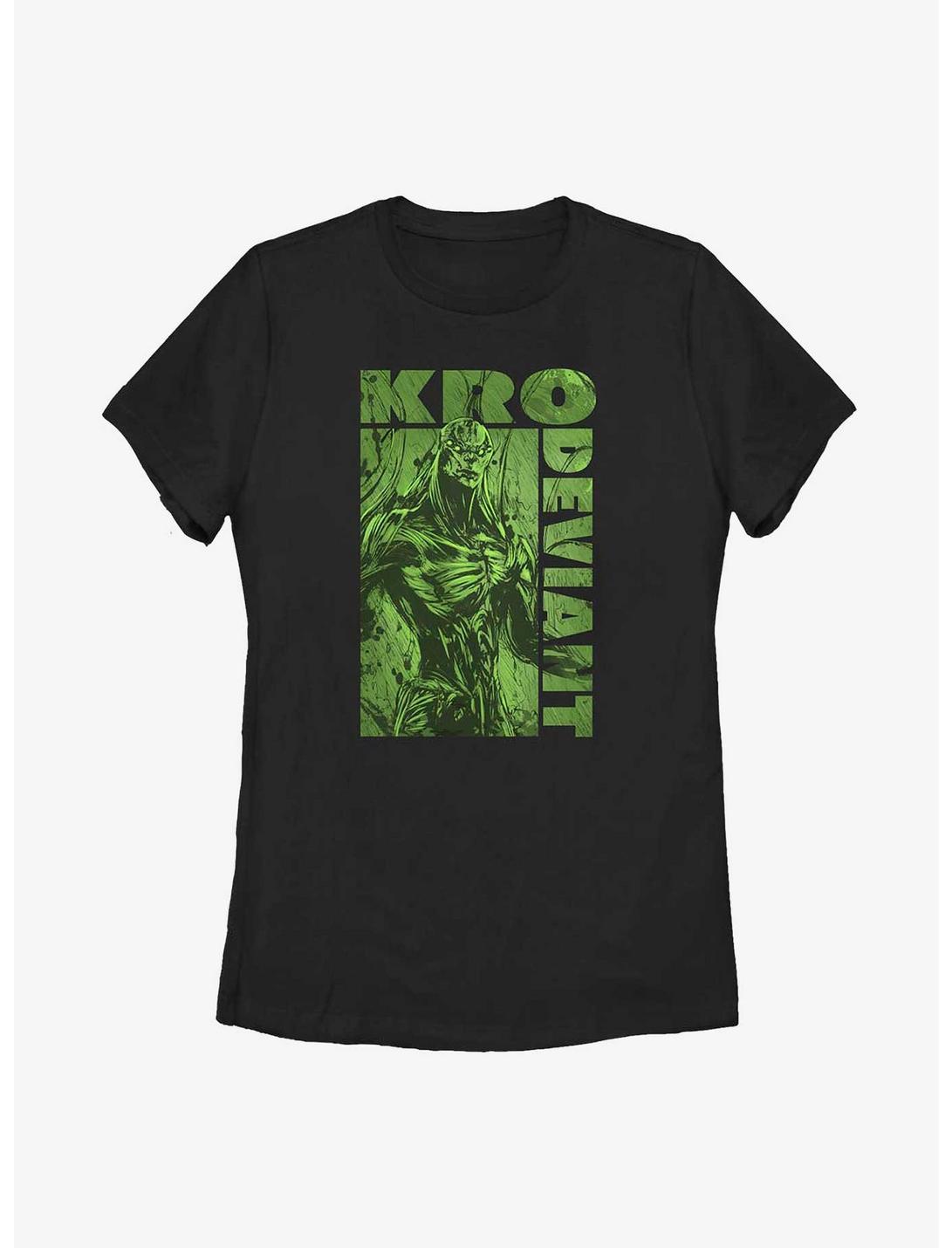 Marvel Eternals Green Kro Deviant Womens T-Shirt, BLACK, hi-res