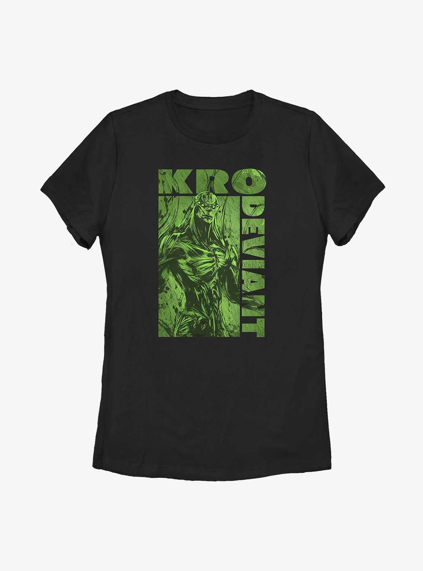 Marvel Eternals Green Kro Deviant Womens T-Shirt, BLACK, hi-res