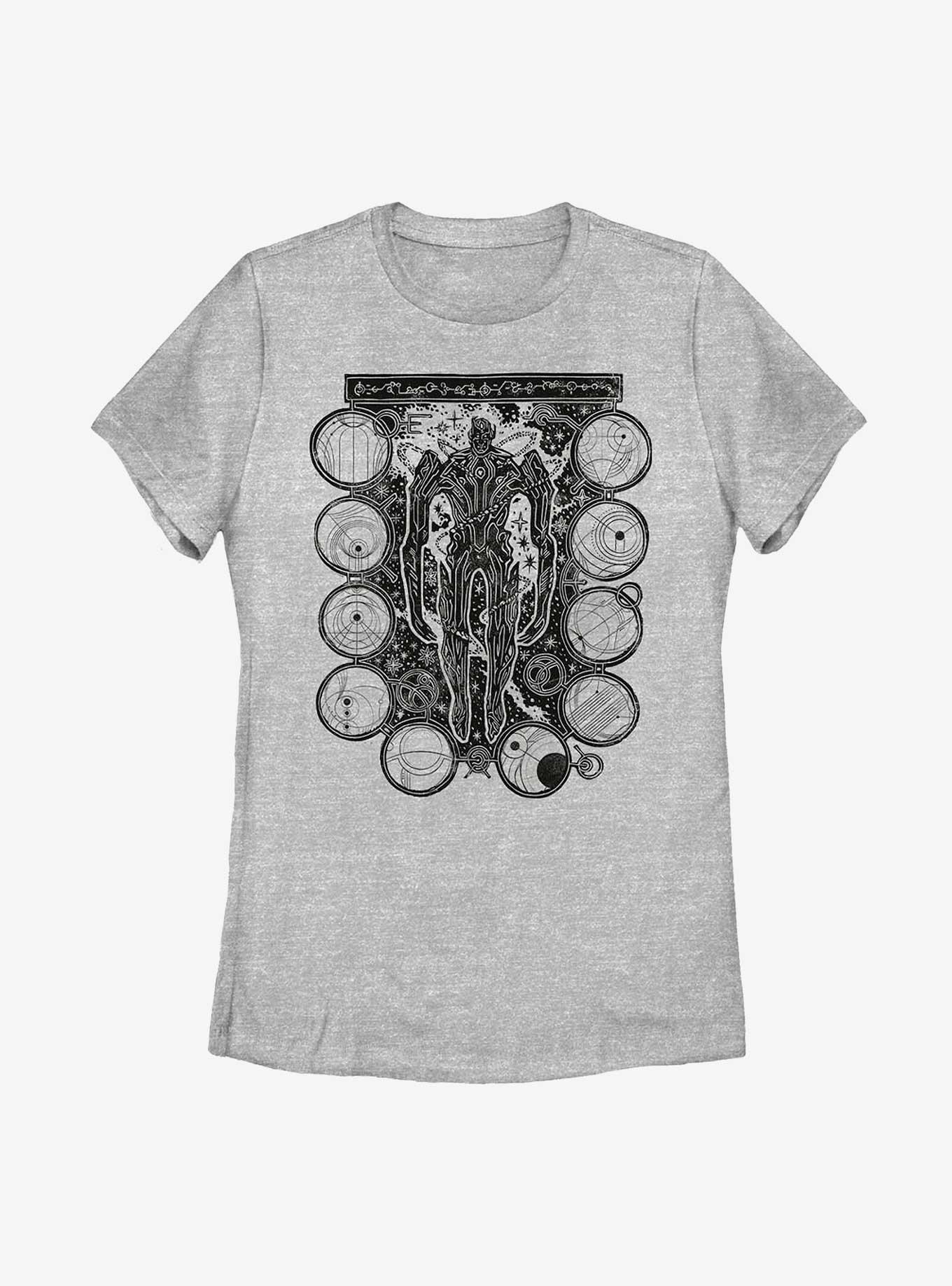 Marvel Eternals Wood Stamp Arishem Womens T-Shirt, ATH HTR, hi-res
