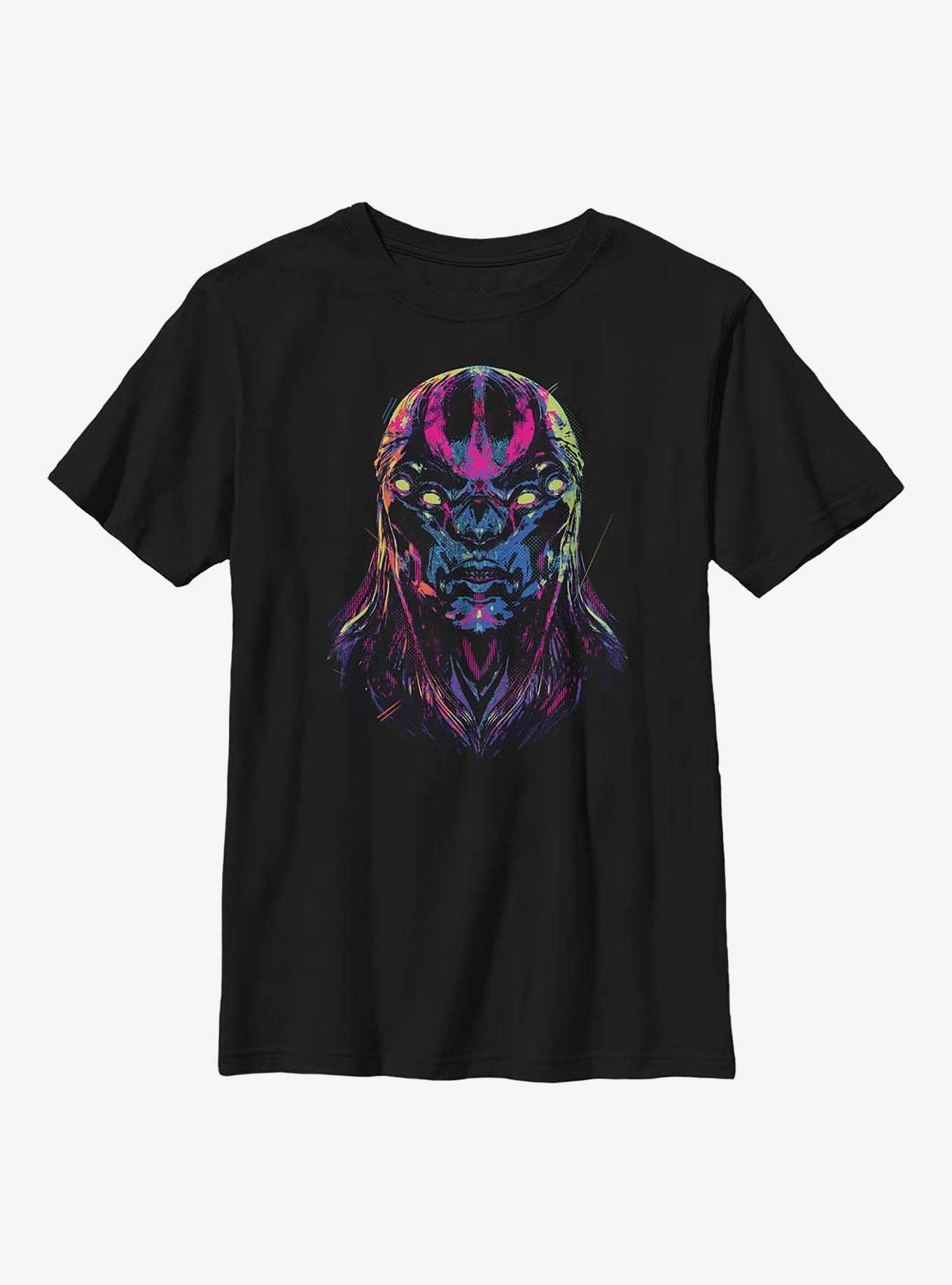 Marvel Eternals Kro Devious Face Youth T-Shirt, BLACK, hi-res