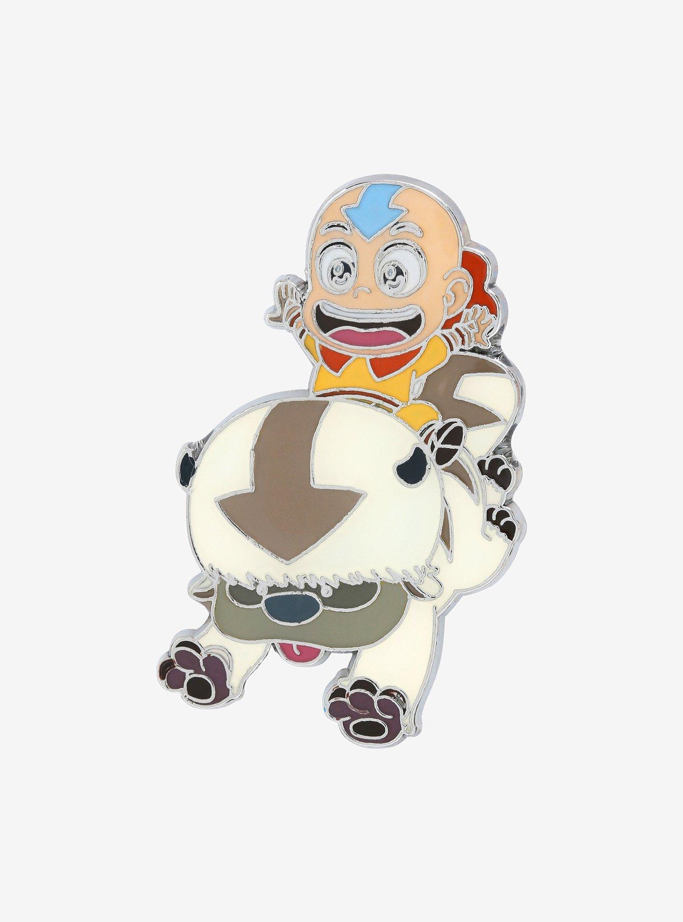 Avatar: The Last Airbender Aang & Appa Chibi Enamel Pin - BoxLunch Exclusive, , hi-res